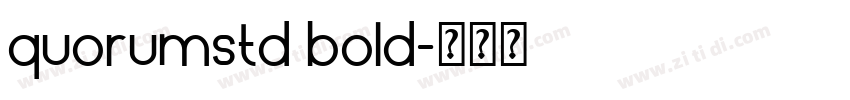quorumstd bold字体转换
